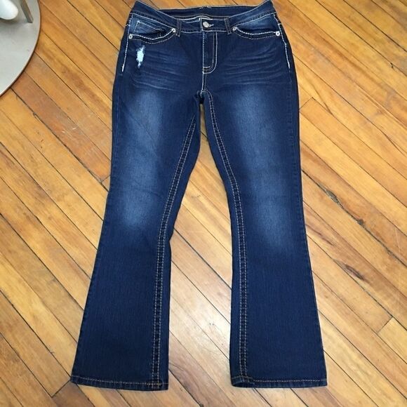 NEW! Thick stitch denim flare - Picture 1 of 3